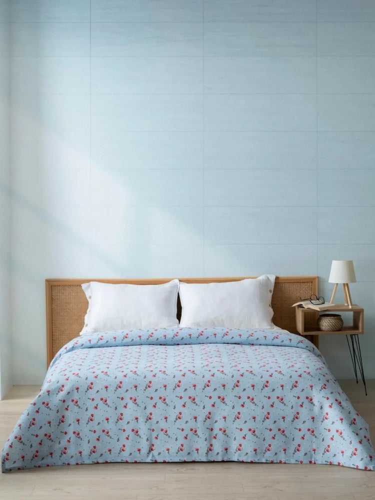Blanket, Quilted, Bedspread | Lightweight Summer Blanket & Throw | Decorative Printed Bed Cover