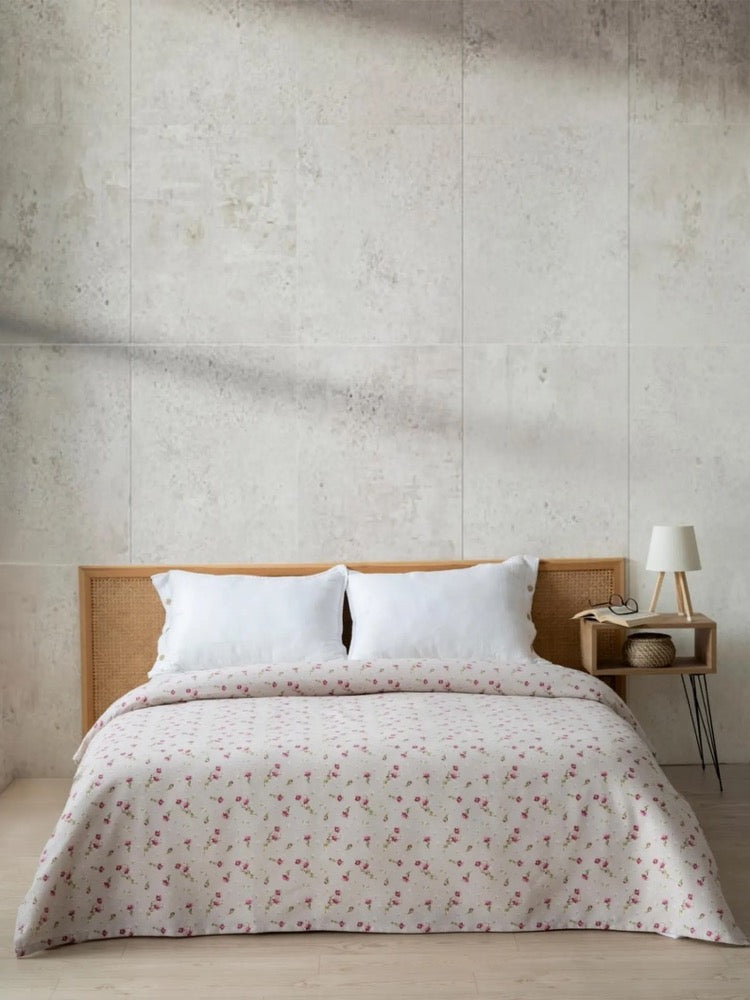 Blanket, Quilted, Bedspread | Lightweight Summer Blanket & Throw | Decorative Printed Bed Cover
