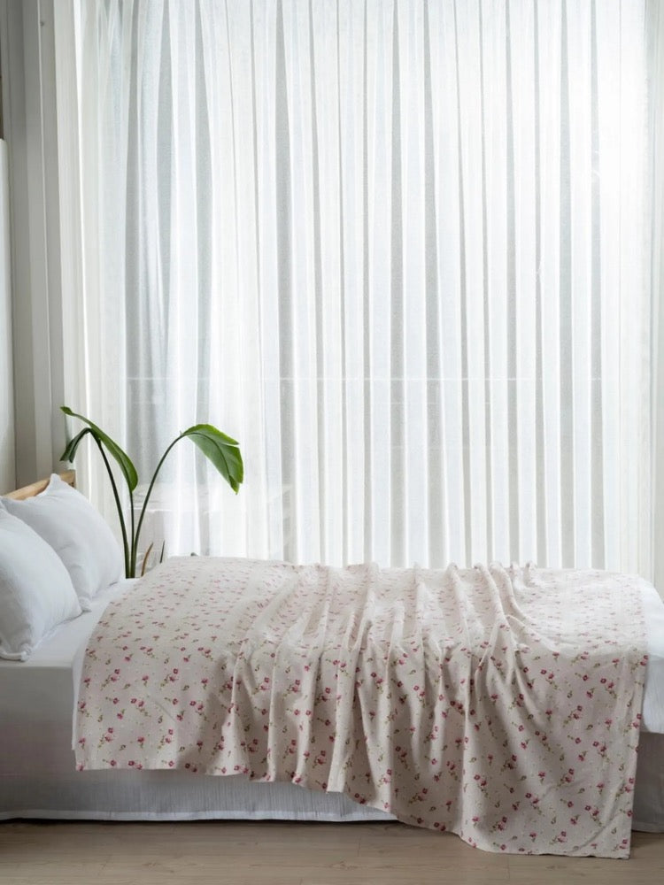 Blanket, Quilted, Bedspread | Lightweight Summer Blanket & Throw | Decorative Printed Bed Cover