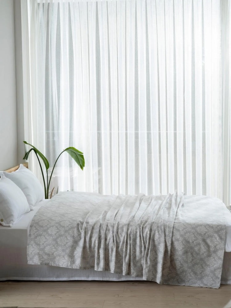 Blanket, Quilted, Bedspread | Lightweight Summer Blanket & Throw | Decorative Printed Bed Cover